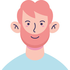 Avatar Male User Vector Illustration