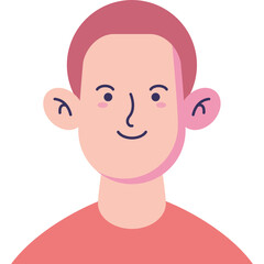 Avatar Male User Vector Illustration