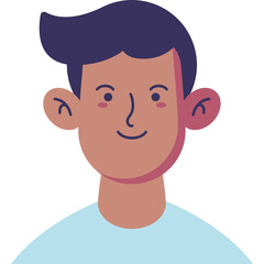 Avatar Male User Vector Illustration