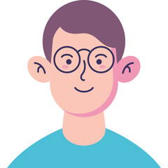 Avatar Male User Vector Illustration