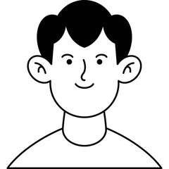 Avatar Male User Vector Illustration
