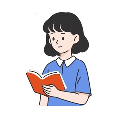 読書をしている女性