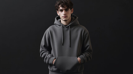 Obraz premium Premium hoodie mockup designed for social media content and promotion