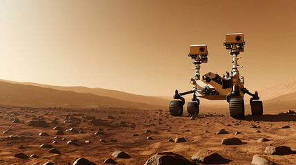Mars Rover Exploring the Red Planet's Surface