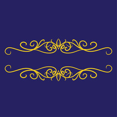 vintage background with gold ornament