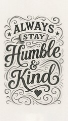 Inspirational hand-lettered motivational message.