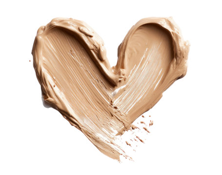 Heart-shaped makeup foundation smudge (2)