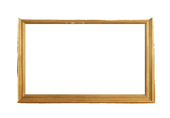 Empty wooden picture frame