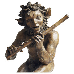 Mythical Musician Charming Statue Satyr