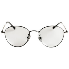 Eyeglasses: An up-close studio shot of elegant eyeglasses, the perfect accessory. 