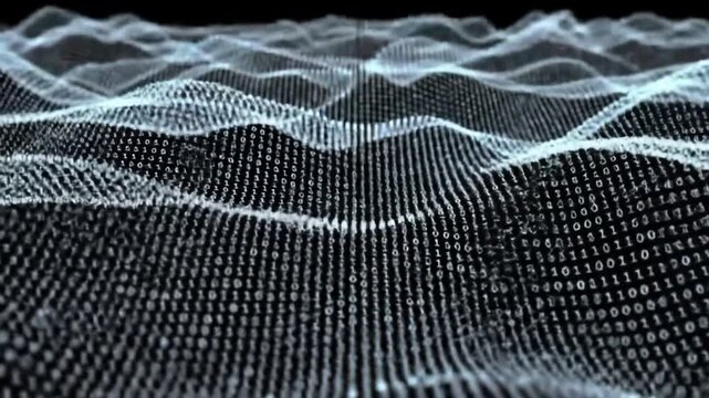 Abstract data waves
