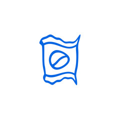 Sheet of paper with lines and a green bookmark