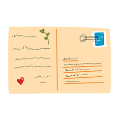 Cute mails, postcards and letters.