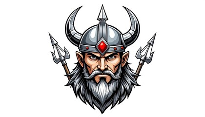 Viking warrior portrait