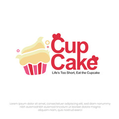 Cupcake minimal logo design