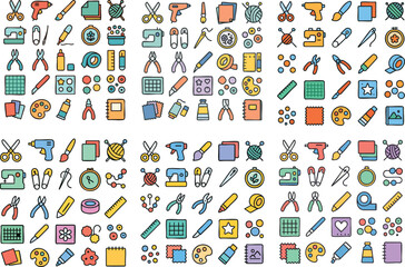 Crafting Tools and Supplies Pattern.