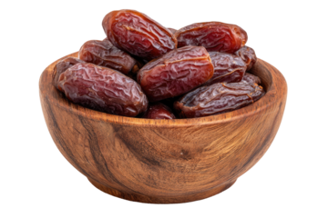 Dried dates in a wooden bowl (17)