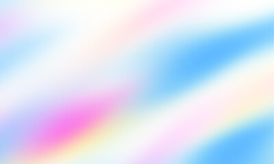 Obraz premium Abstract background featuring a holographic blur with a color gradient. Vector Overlay texture, and watercolor blend. Neon iridescent colors creating