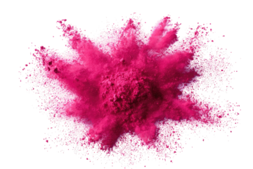 Vivid pink powder explosion