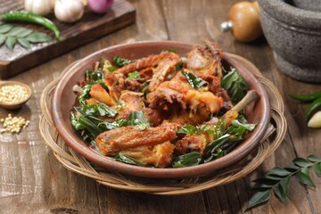 Ayam Tangkap is a typical Acehnese dish made from chicken fried with typical Acehnese spices and herbs.