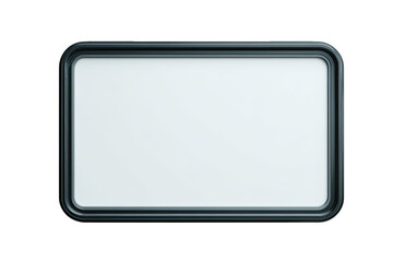Rectangular, blank sign with a dark frame