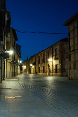 Fototapeta premium World Heritage City Madrid in Alcala de Henares. by night