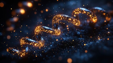 Glowing Spiral Structure on Dark Textured Surface