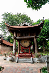 The drums here likely served ceremonial purposes and are displayed to represent aspects of Vietnamese culture and history.