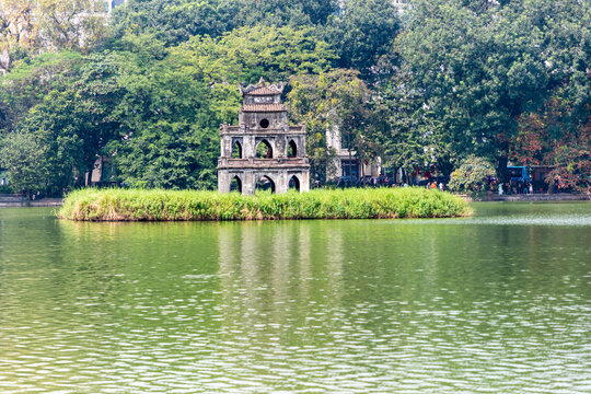Turtle Tower&nbsp;is a small tower located on a tiny isle of about 350 square meters in the middle of Hoan Kiem Lake, Hanoi, Vietnam