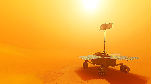 Mars Rover Deployed on Red Planet Surface
