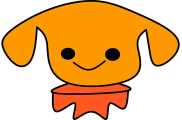 Obraz premium happy cartoon character Cute dog