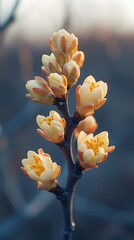 Spring flowers branch soft focus photos