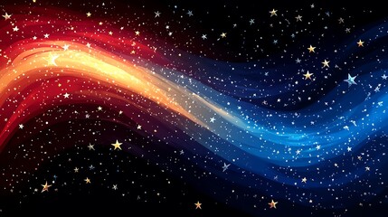 Starry night flowing line colors images