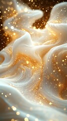Swirling background golden glitter bokeh images