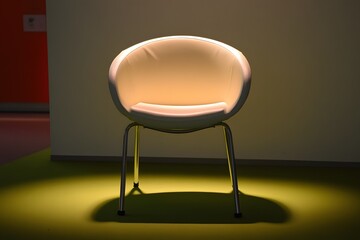 Modern White Leather Chair Interior Design Minimalist