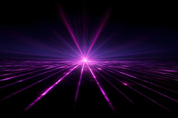 Fototapeta premium Neon Pink Deep Purple Laser Sparks Radiant Abstract Digital Art Background Modern Graphic Design