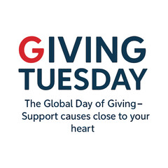 Giving Tuesday Global Day of Giving Logo with Heart Symbol