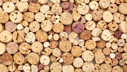 Close-up view of many wine corks (1)