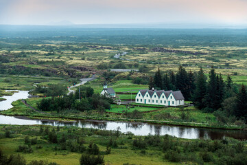 Thingvellir national park was established 1928 and is a UNESCO world heritage site. 
