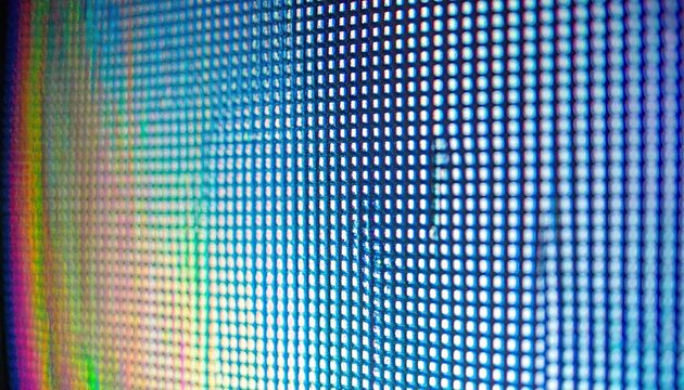 Close Up of Vintage Screen with RGB Bleed and Scanlines