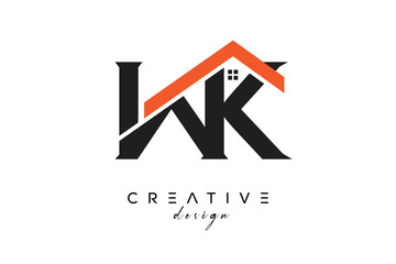 WK Creative Real Estate Architecture Monogram and Home Logo