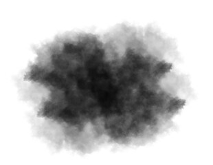 black smoke isolated