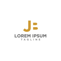JB logo negative space design