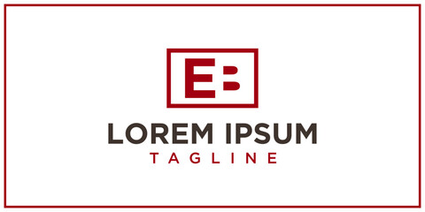 EB logo negative space design