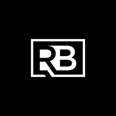 RB logo negative space design