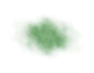 Green smoke, Cutout, isolated