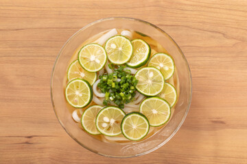 冷やし　すだち　そうめん