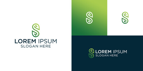 Modern minimalist leaf logo design for sustainable brand identity and eco friendly business solutions visually stunning
