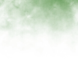 Green Border smoke isolated PNG, or Transparent