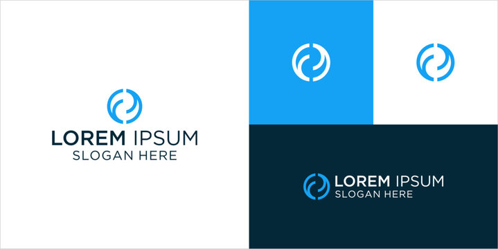 Dynamic abstract logo design ready for your company brand identity, modern geometric symbol perfect for technology startup or creative agency brand